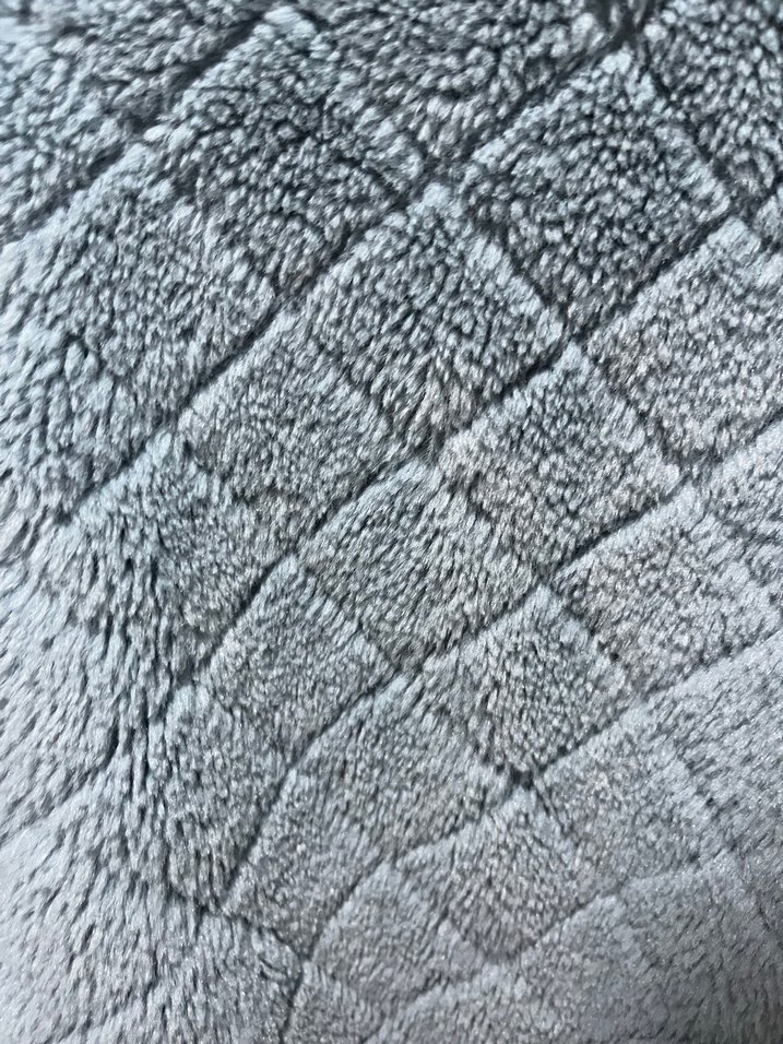 Mavi Örgü Detaylı Kısa Kadın Sweatshirt - Görsel 3