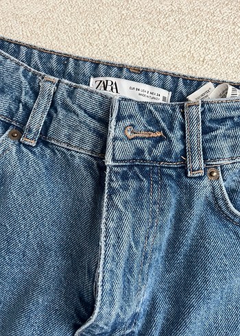 Zara Yüksek Belli Wide Leg Jean - Görsel 4