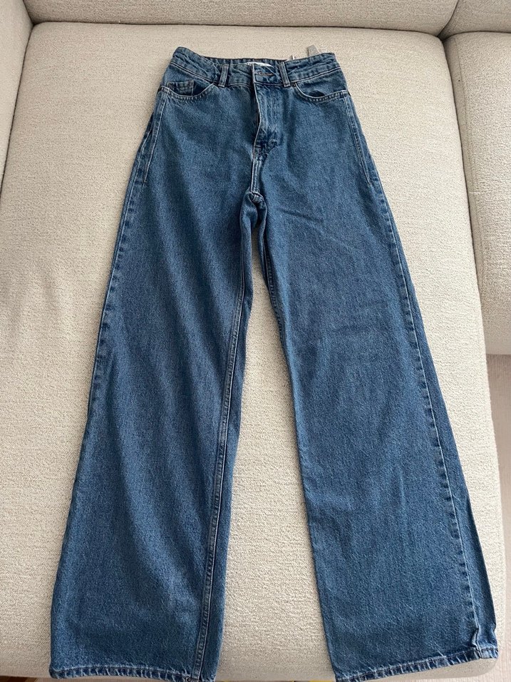 Zara Yüksek Belli Wide Leg Jean - Görsel 2