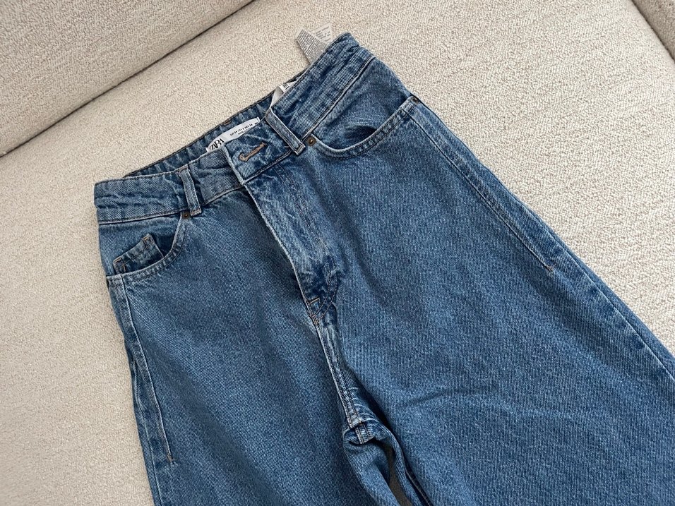 Zara Yüksek Belli Wide Leg Jean - Görsel 3