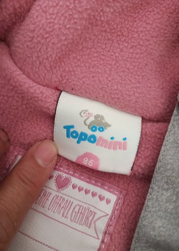 Kız Bebek Gri Kürklü Kar Tulumu - Görsel 5