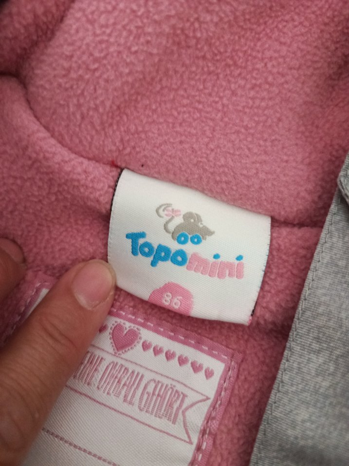 Kız Bebek Gri Kürklü Kar Tulumu - Görsel 5