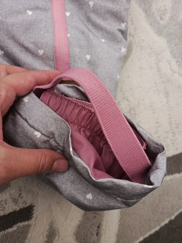 Kız Bebek Gri Kürklü Kar Tulumu - Görsel 2