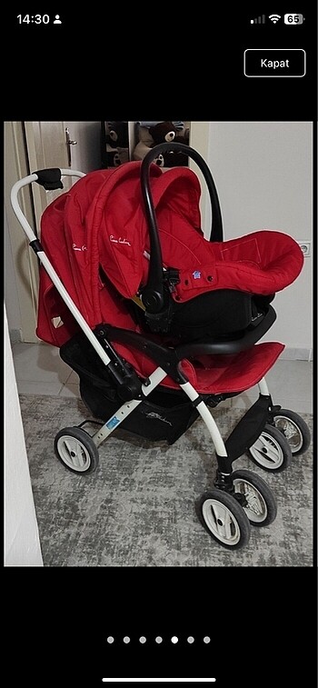 0 - 13 kg Beden bordo Renk Piercardin bebek arabası