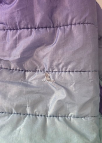 Kız Çocuk Pastel Renkli Kapüşonlu Mont - Görsel 3