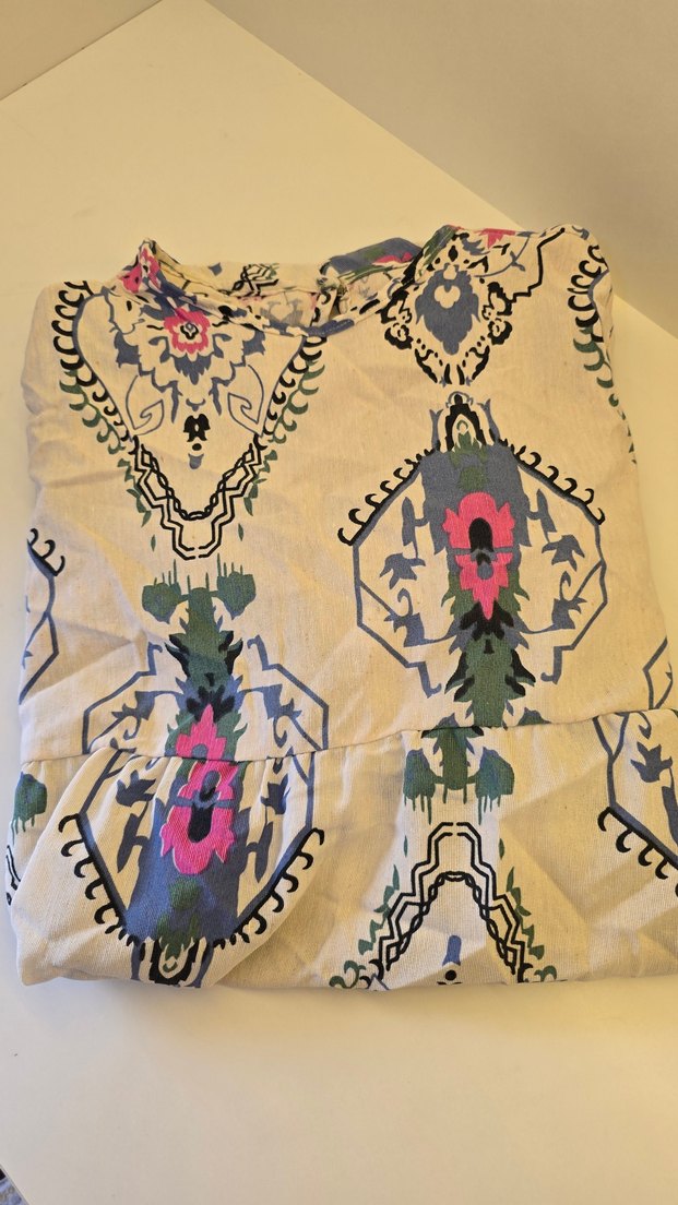 Bohem Çok Renkli Uzun Elbise - Görsel 2