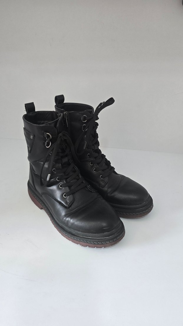 Lumberjack siyah Kadın botu - Görsel 2