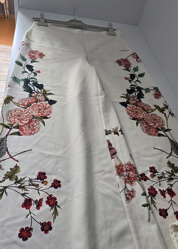 Çiçek Desenli Bohem Kadın Kumaş Pantolon - Görsel 5