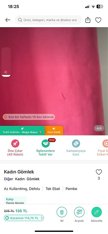 universal Beden Kadın Gömlek