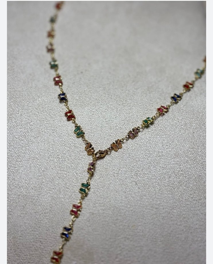 Renkli Boncuklu Uzun Bohem Kolye - Görsel 2