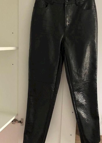 xs Beden siyah Renk Stradivarius Deri Pantolon