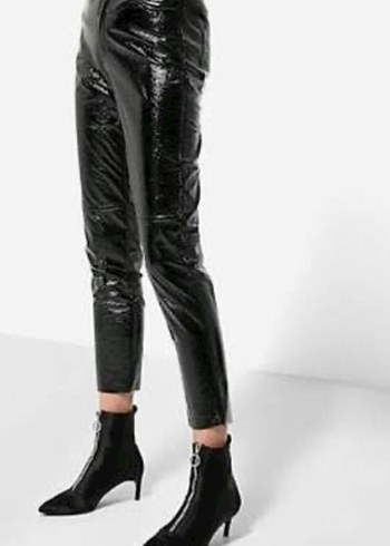 Stradivarius Deri Pantolon - Görsel 3