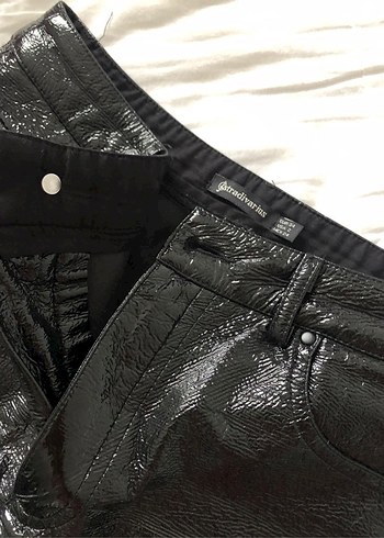 Stradivarius Deri Pantolon - Görsel 4