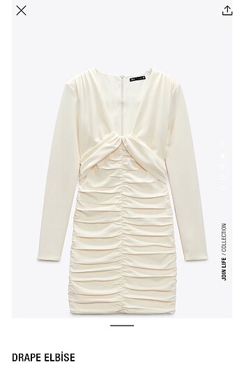 Zara Zara kısa drape elbise