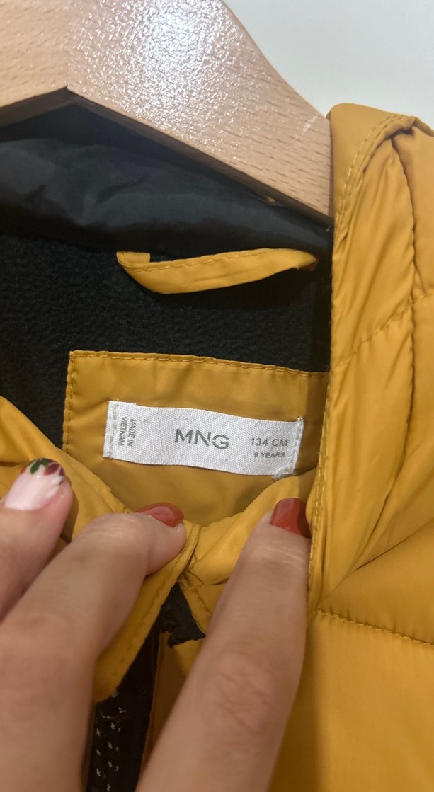 Sarı Fermuarlı Erkek Çocuk Mont - Görsel 2