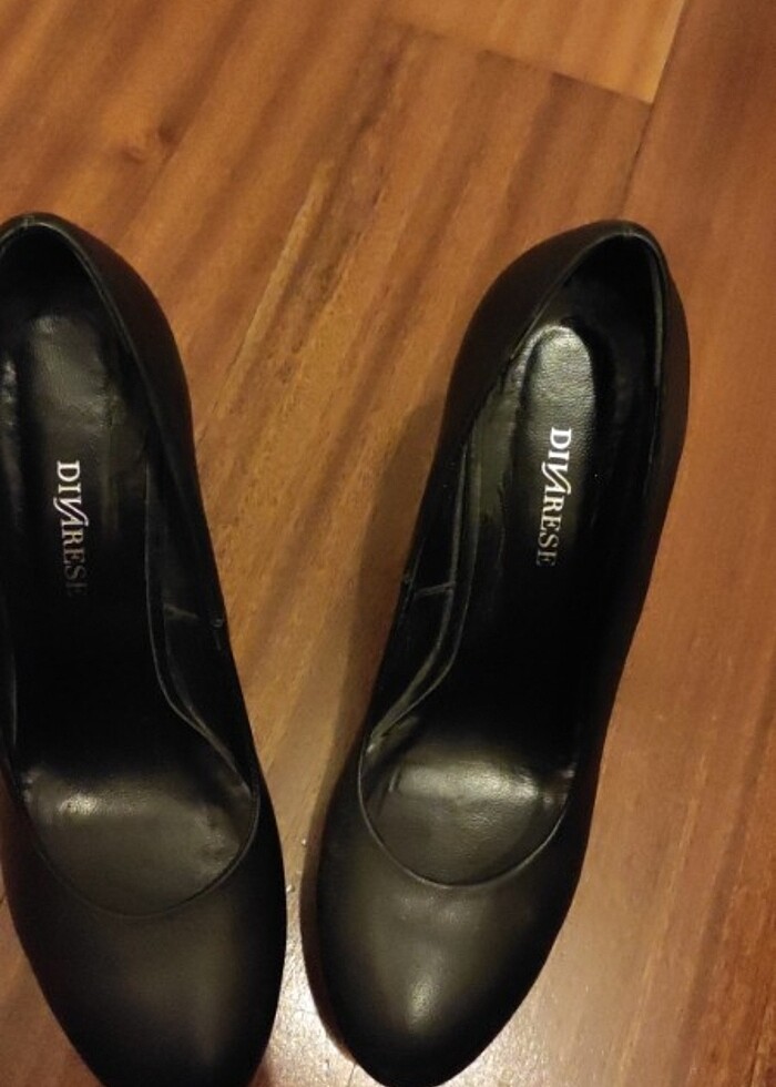 Divarese siyah topuklu ayakkabı - Görsel 2