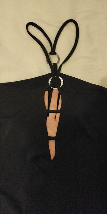 Armani Jeans siyah şık bluz - Görsel 6