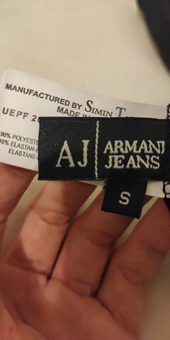 Armani Jeans siyah şık bluz - Görsel 7