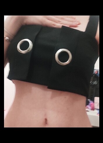 Stradivarius siyah büstiyer - Görsel 6