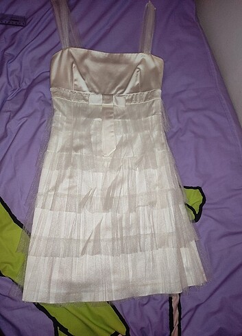 Perspective Abiye Tül Detaylı Elbise - Görsel 2