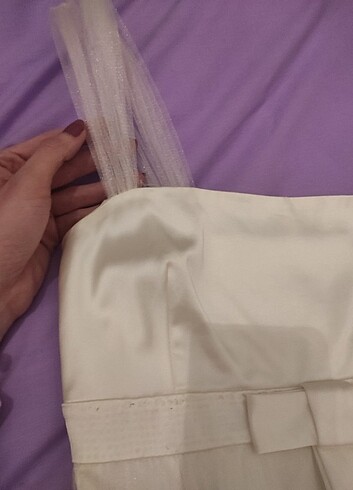 Perspective Abiye Tül Detaylı Elbise - Görsel 3