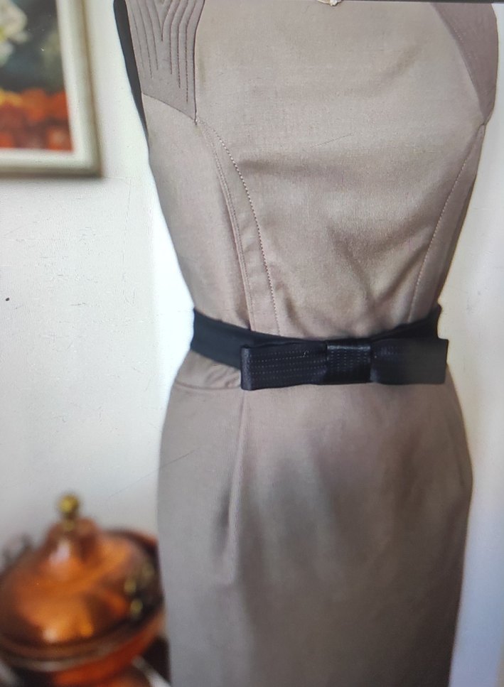 Harvey Nichols Gri Midi Elbise - Görsel 2