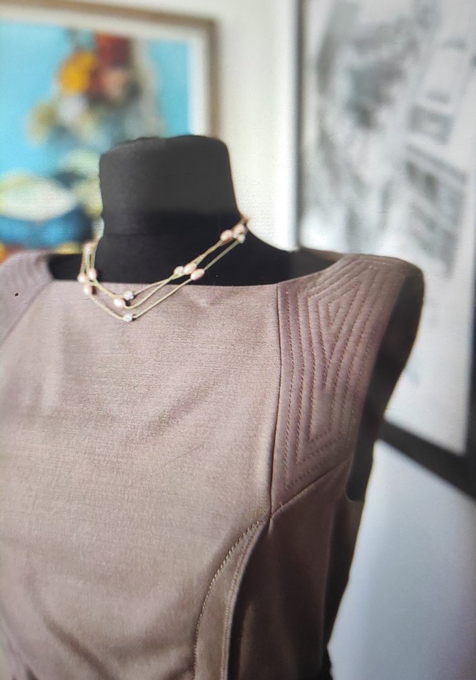 Harvey Nichols Gri Midi Elbise - Görsel 4