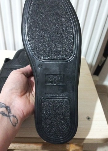 kiğılı marka Erkek Siyah Ev Terliği - Görsel 4