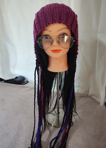 Saçlı Bohem Bere - Görsel 9