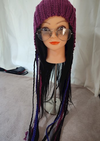 Saçlı Bohem Bere - Görsel 8