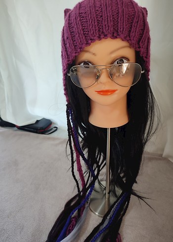 Saçlı Bohem Bere - Görsel 7