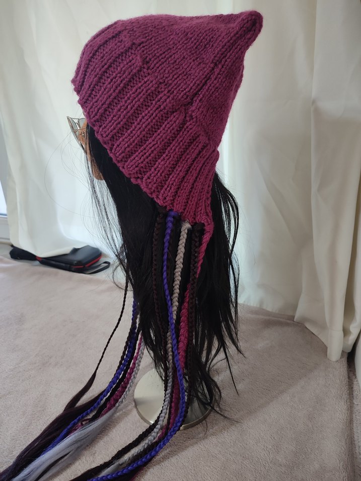 Saçlı Bohem Bere - Görsel 3