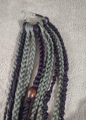 Gri Bohem Saç Aksesuarı - Görsel 12