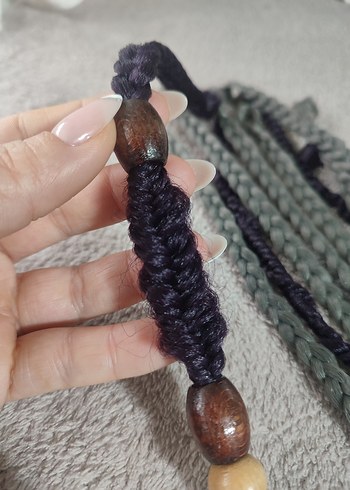 Gri Bohem Saç Aksesuarı - Görsel 13