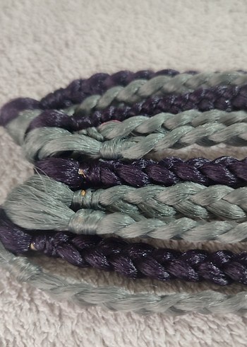 Gri Bohem Saç Aksesuarı - Görsel 19