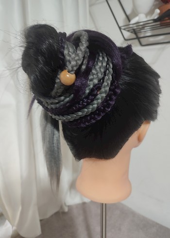 Gri Bohem Saç Aksesuarı - Görsel 8