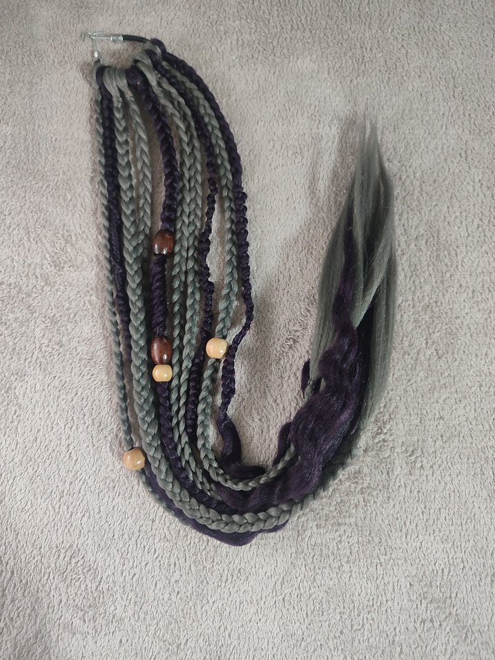 Gri Bohem Saç Aksesuarı - Görsel 4