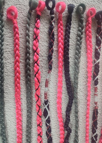 Renkli Püsküllü Gotik Saç Aksesuarı - Görsel 13