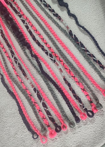 Renkli Püsküllü Gotik Saç Aksesuarı - Görsel 4