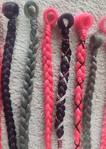 Renkli Püsküllü Gotik Saç Aksesuarı - Görsel 14