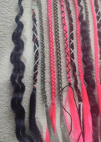 Renkli Püsküllü Gotik Saç Aksesuarı - Görsel 8