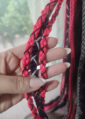 Renkli Püsküllü Gotik Saç Aksesuarı - Görsel 18