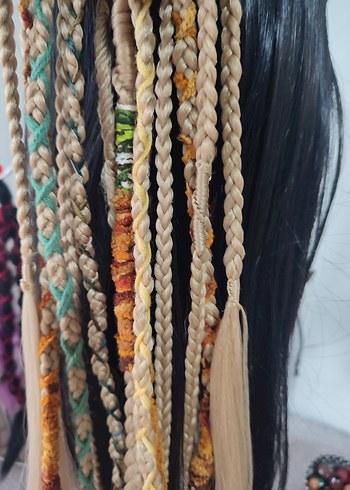 Bohem Örgülü Saç Aksesuarı - Görsel 6