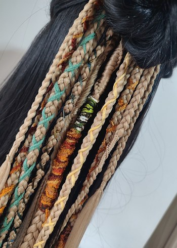 Bohem Örgülü Saç Aksesuarı - Görsel 4