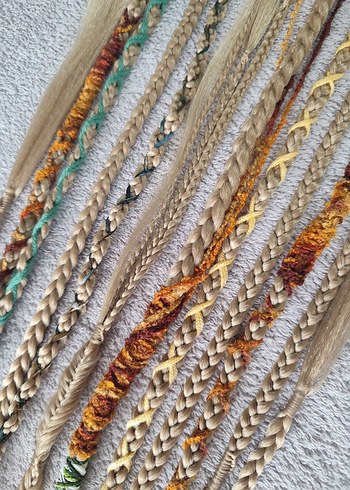 Bohem Örgülü Saç Aksesuarı - Görsel 18