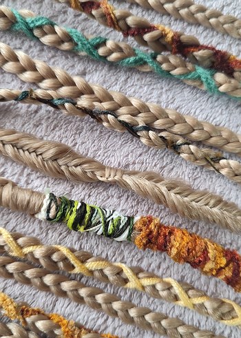 Bohem Örgülü Saç Aksesuarı - Görsel 17