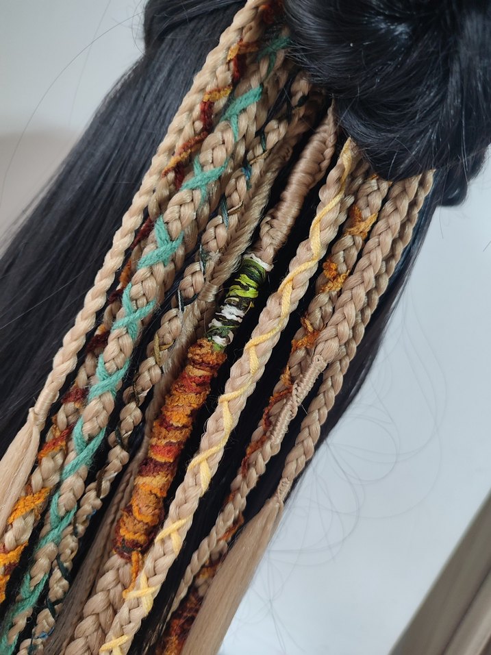 Bohem Örgülü Saç Aksesuarı - Görsel 4