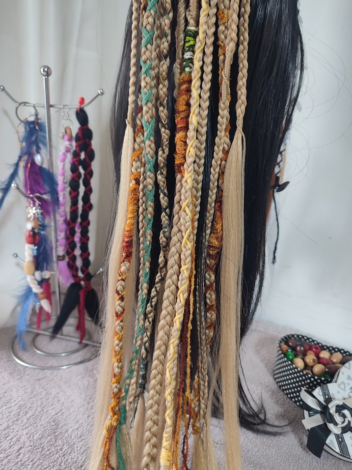 Bohem Örgülü Saç Aksesuarı - Görsel 5