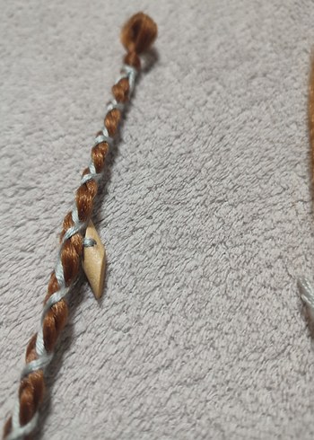 Zincir Detaylı Bohem Örgülü Saç Aksesuarı - Görsel 5