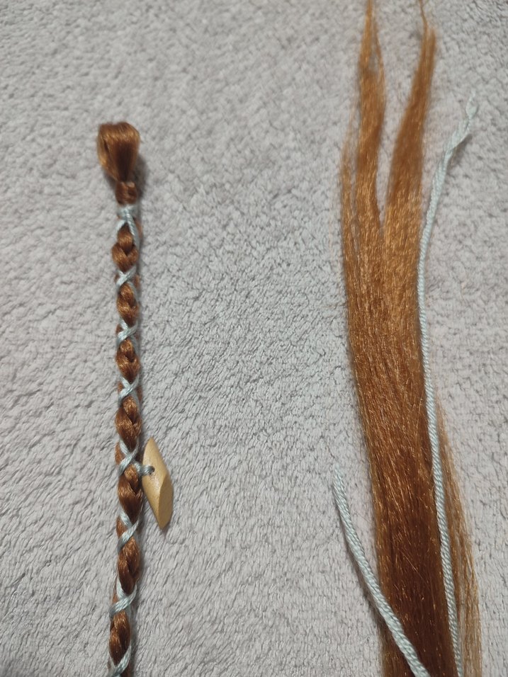 Zincir Detaylı Bohem Örgülü Saç Aksesuarı - Görsel 2